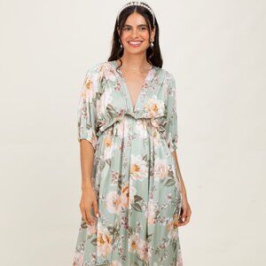 Pinkblush sage maxi dress NWT